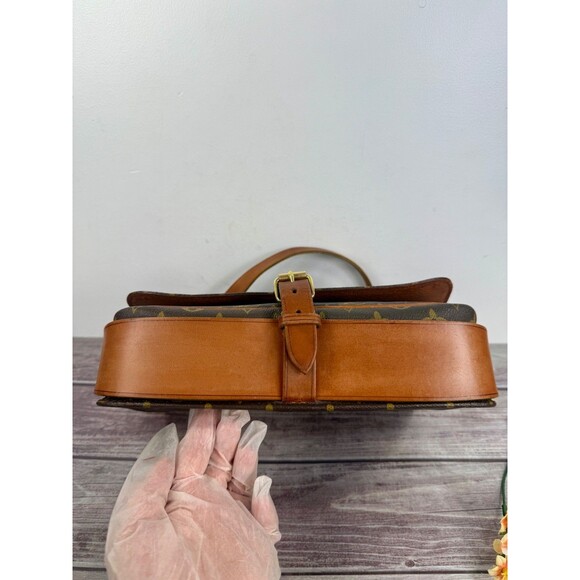 Authentic Louis Vuitton Cartouchiere GM (Large) Monogram Crossbody Bag VINTAGE - Picture 4 of 16